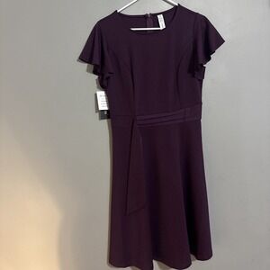 Dark Purple Owin Dress Women Sz Med